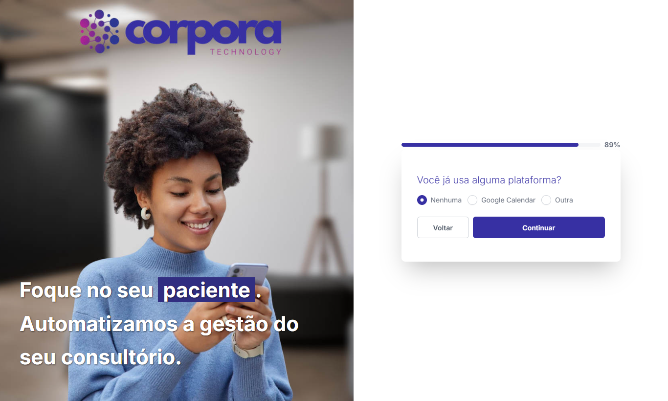 Plataforma selecionada