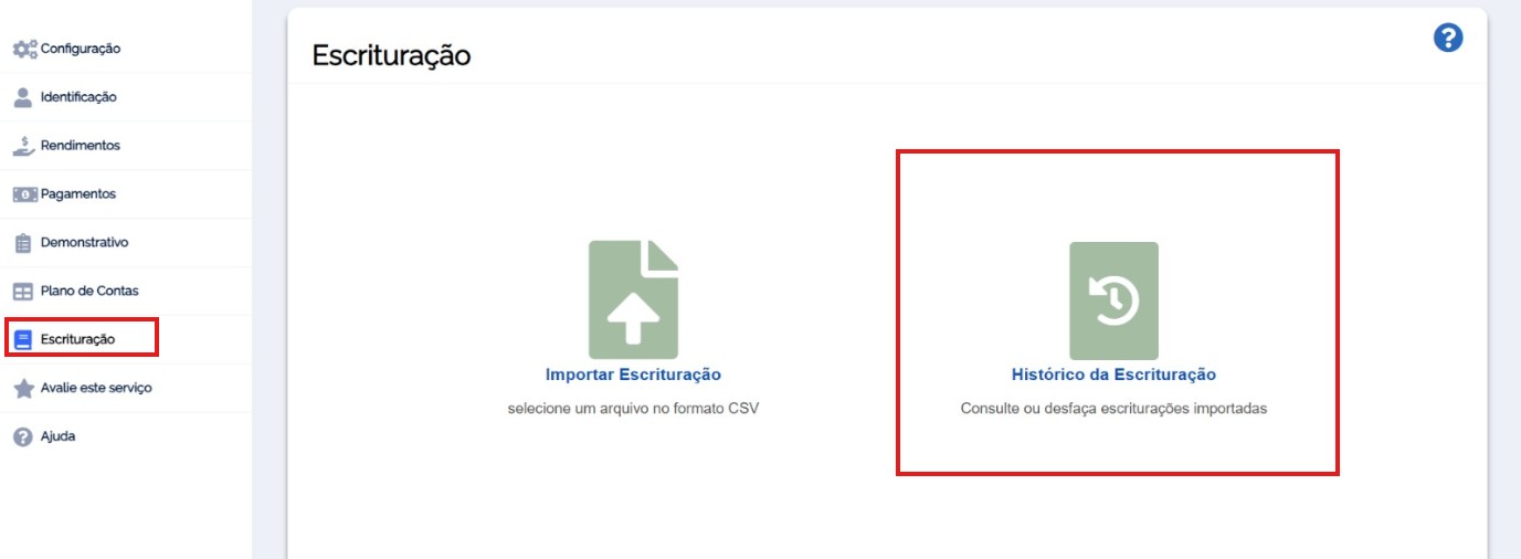 Passo 12 - Retorno à escrituração