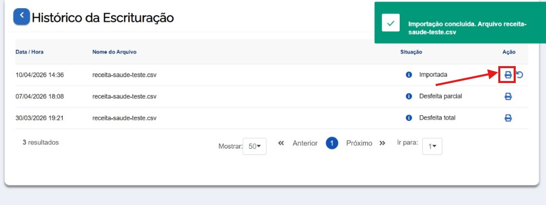 Passo 14 - Download do retorno