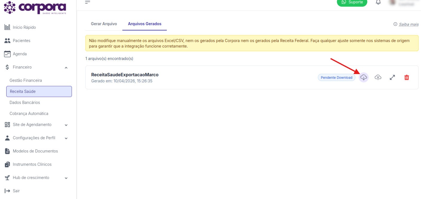 Passo 4 - Geração do arquivo