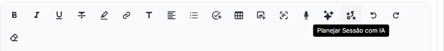 Tooltip do botão Planejar Sessão com IA