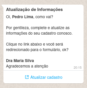 Atualização Cadastral